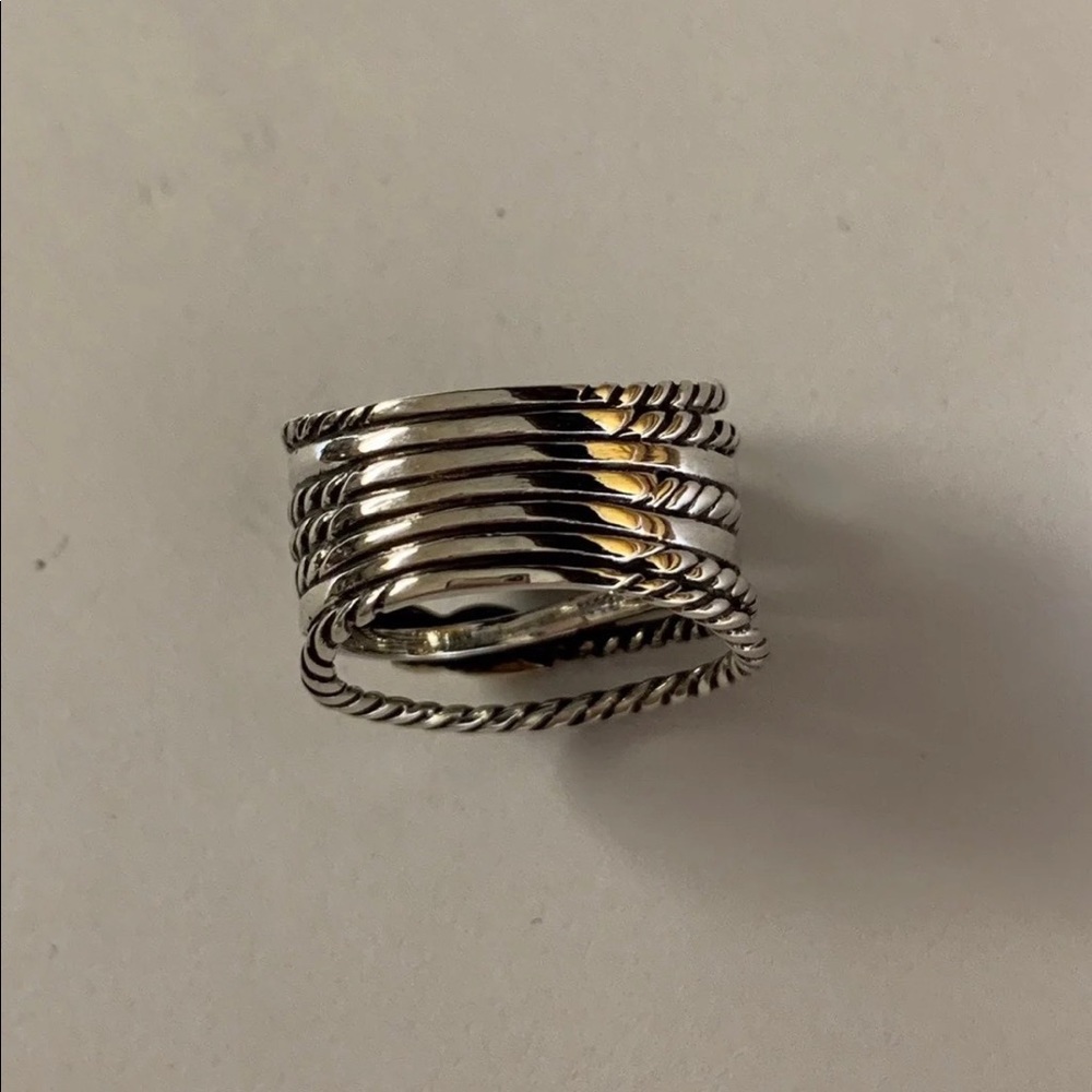 Authentic David Yurman X ring - Picture 5 of 6